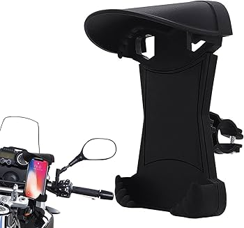 Amazon.co.jp: バイク スマホ ホルダー サンシェード付き バイク 携帯